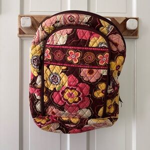 Vera Bradley Floral Backpack - Pink, Yellow, Brown